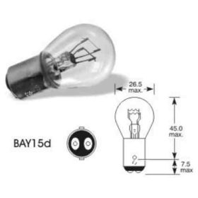 LLB380T Lucas – 12V 21/5W – BAY15D