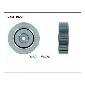   VKM 38225 hosszbordásszíj vezetőgörgő – 80 mm külső átmérő, 24 mm szélesség – 1340540 @ 02.02.008 (BMW, Land Rover, Opel))