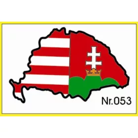 Nagy Magyarország piros-fehér-zöld műgyantás – 053