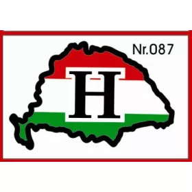 H nagy Magyarország H betű műgyantás kicsi – 087