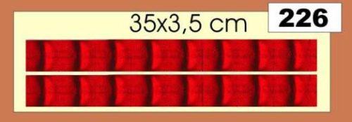 Fényvisszaverőcsík piros hosszú – 226