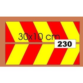 Fényvisszaverő matrica piros-sárga – 230