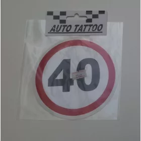 Sebességhatároló matrica 40km/h – 560