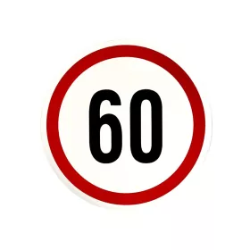 Sebességhatároló matrica 60km/h – 563