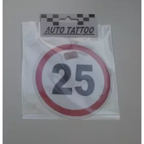 Sebességhatároló matrica 25km/h 120mm – 567