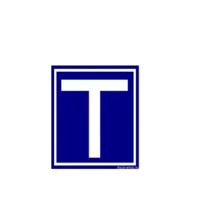 T mágneses tanuló matrica kék – SLH4403