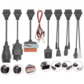   Személyautó OBD átalakító kábel szett – OBD I → OBD II (8 db)