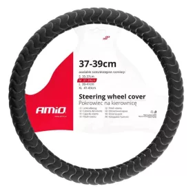 Velúr hullámos kormányvédő, 37-39 cm
