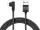 Delight 55444C-BK USB Type-C Adat- és Töltőkábel, 2 m, Fekete