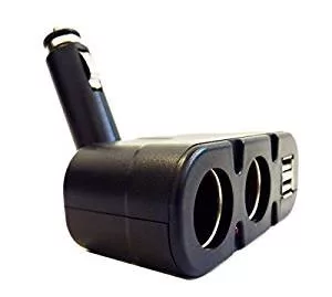 Kettős szivargyújtó elosztó és USB töltő, 12-24V (AE-WF033)