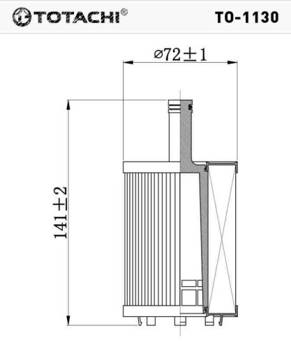 To-1130 Totachi olajszűrő SH4771P HU719/7X OX188D