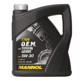   Mannol OEM Toyota 5W30 4L 7709 Lexus SM/CF, C2, A1/B1, A5/B5 (motorolaj)