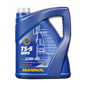   Mannol UHPD TS-5 10W40 5L 7105 Teher olaj ACEA E7 A3/B4 API CI-4 Plus, CI-4, VDS-3 MAN M3275 (motorolaj)