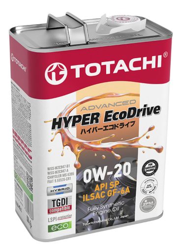 Totachi Hyper Ecodrive 0W20 4L API SP ILSAC GF-6A Hybrid WSS-M2C947 9.55535-CR1 (motorolaj)
