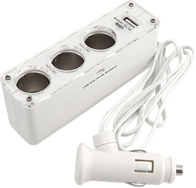 Szivargyújtó elosztó 3-as + USB WF-0096 0120