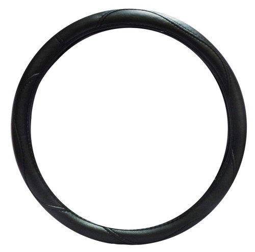 Kormányvédő műbőr fekete 39-41cm j-43130 ap00129   felszerelés    