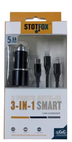 HD 2-Port USB Gyorstöltő – 5,8 A (12/24 V)