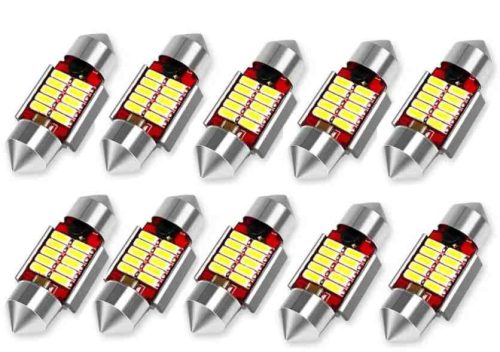 LED 31mm-10 SMD szofita LED 12V (ROOF-10SMD-31) 21202 10db/csomag