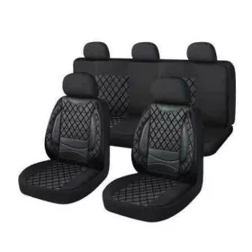   11 részes univerzális üléshuzat szett – légzsákos, fekete/fehér steppelt – 203-2BKW