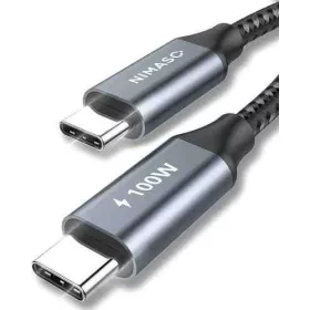   Gyorstöltő adatkábel 5A 100W Type-C - Type-C 1 méter C2CBK (12125)