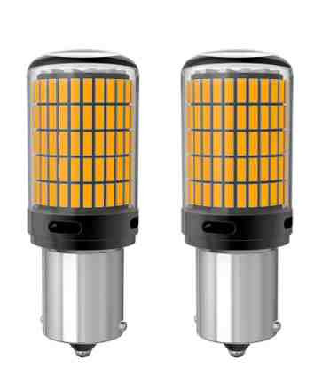 LED izzó SMD-1156-144SMD 12-48V / 21W 22308 CANBUS - sárga