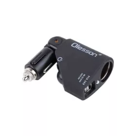   Szivargyújtó elosztó, 2 USB + aljzat, állítható fejjel – 12/24V – 13252