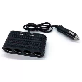   Szivargyújtó elosztó – 4 aljzat + 2 USB + 1 Type-C, 12/24V, max. 120W – 13290