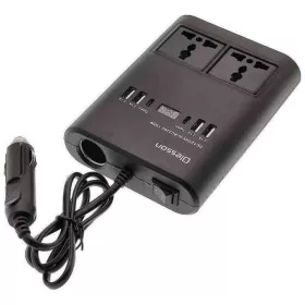   Inverter 150W, 12/24V - AC 220V-ra, 2 hálózati, 4 USB, 2 Type-C csatlakozóval (13276)