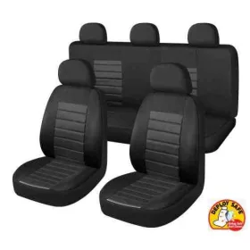   203-6BK 01242 9 részes univerzális üléshuzat – fekete/fekete, légzsákos, két helyen osztott