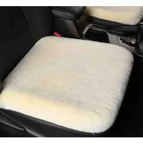 Ülésvédő puha szőrős első ülésre fehér 01877