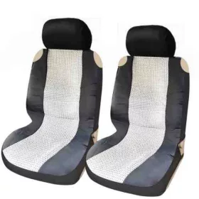   Üléshuzat vastag trikó fekete-fehér mintás 2015tt (02065)