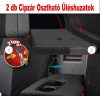 Autolife 01433 9 részes univerzális üléshuzat szett – szürke-fekete, légzsákos, osztható
