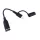 Adapter – 2 az 1-ben – USB-C / Lightning – 3,5 mm-es AUX Jack csatlakozó (20537)