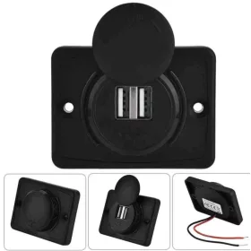   Kettős USB töltőaljzat 3.1 A, vízálló – 12–24 V (13337 Autolife)