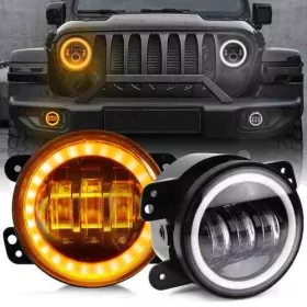   Nappali menetfény + ködlámpa szett 90 mm, index funkcióval – LED, E-jeles (63059 Autolife)