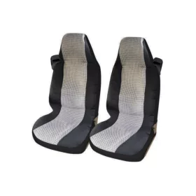   2db-os Személy és teherautó üléshuzat / fekete-fehér mintás,biztonsági öv kialakítással! 8060TTOV