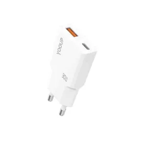   Ultra vékony dupla hálózati töltő 30W USB + Type-C PD Yooup NC113-D
