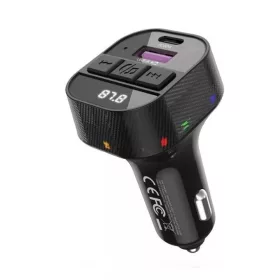   C51 Bluetooth kihangosító 5.3 + RGB – FM Transmitter, PD 30W – 12/24V