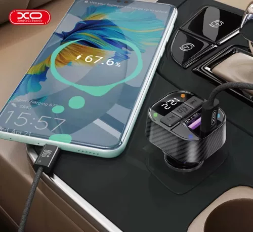 C51 Bluetooth kihangosító 5.3 + RGB – FM Transmitter, PD 30W – 12/24V
