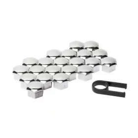 Kerékanya kupak készlet – krómozott, 19 mm (20+1 db)