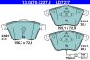 Első fékbetét készlet – ATE Ceramic 13.0470-7227.2 (Audi, Seat, Volkswagen)